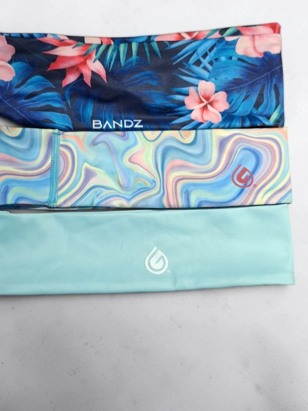 Gymwrap & Bandz Multi-Color Active Headbands - 3-Pack NWOT